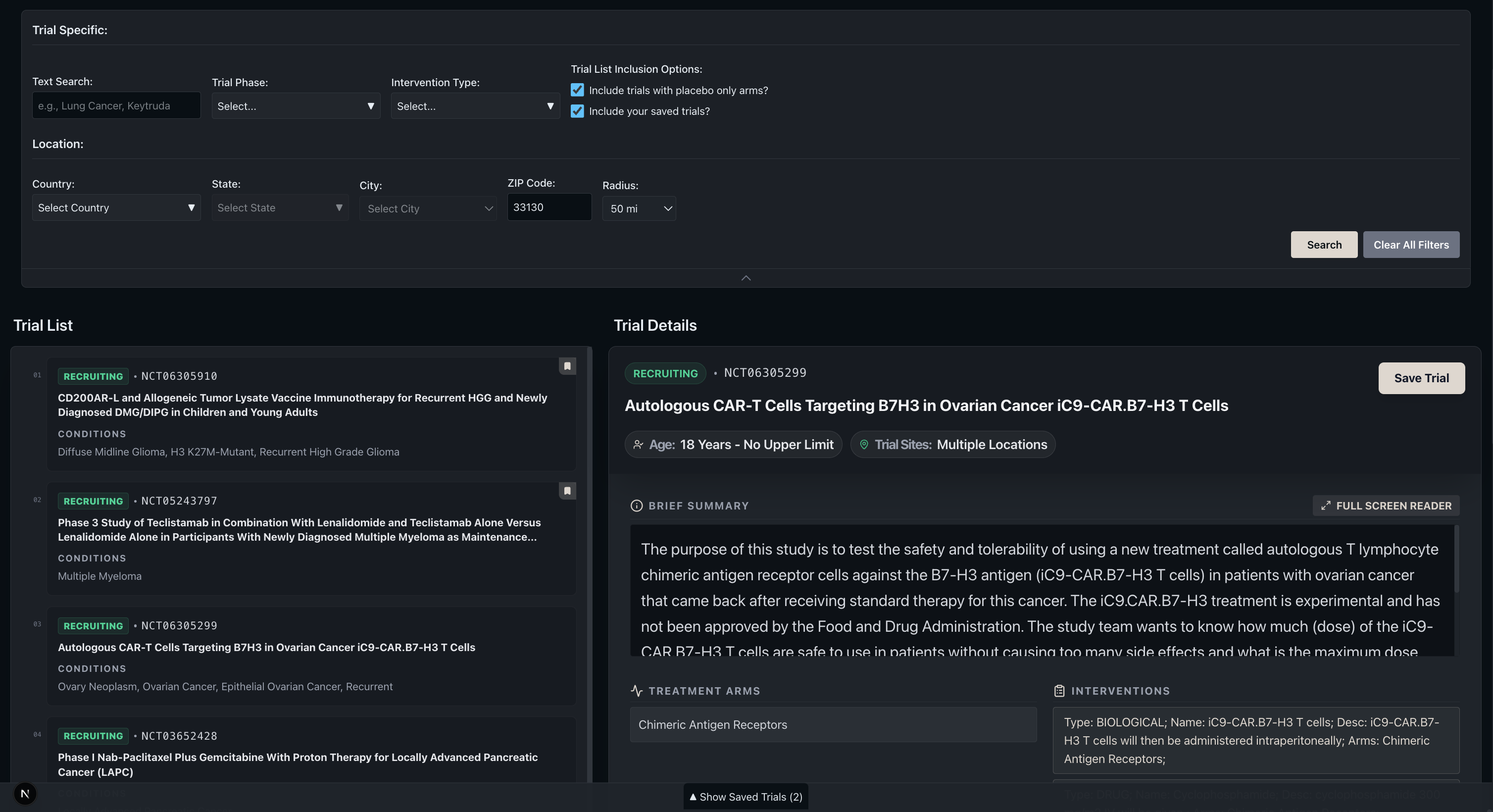 Precision Trial Matching